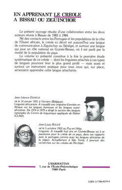 En apprenant le créole à Bissau ou Ziguinchor