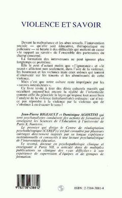 Violence et savoir: L'intervention éducative et les "savoirs interdicteurs"