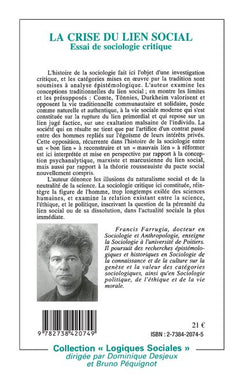 La crise du lien social