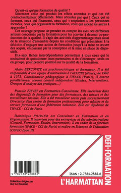 Pour apprécier la qualité de la formation