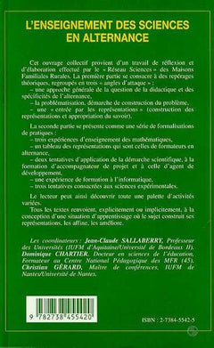 L'Enseignement des sciences en alternance