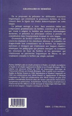 Grammaire du berbère