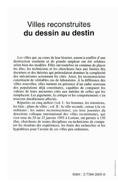 Villes reconstruites du dessin au destin