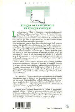 Ethique de la recherche et éthique clinique