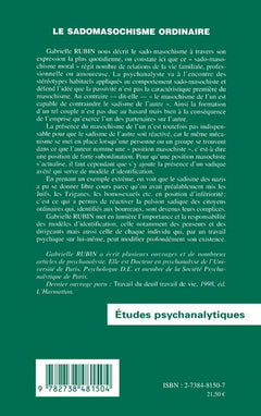 LE SADOMASOCHISME ORDINAIRE