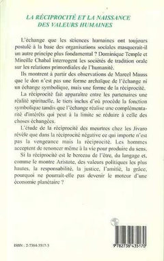 La Réciprocité et la naissance des valeurs humaines