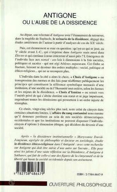 Antigone ou l'aube de la dissidence