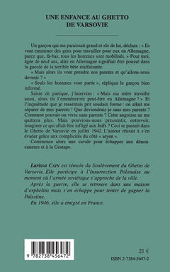 Une enfance au ghetto de Varsovie