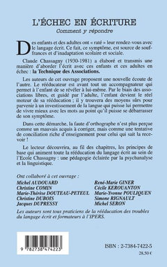 L'échec en écriture