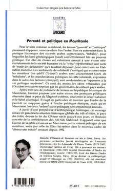Parenté et Politique en Mauritanie