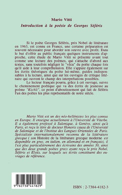 Introduction à la poésie de Georges Seferis