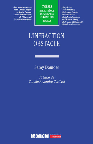 L'infraction obstacle