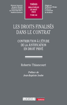 Les droits finalisés dans le contrat