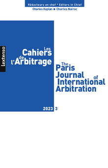 Les cahiers de l'arbitrage