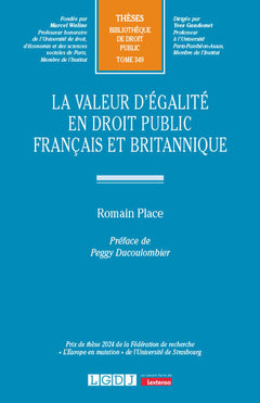 La valeur d'égalité en droit public français et britannique
