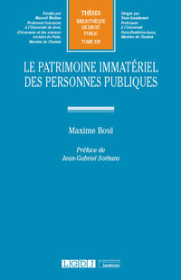 Le patrimoine immatériel des personnes publiques