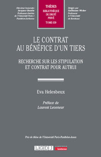 Le contrat au bénéfice d'un tiers
