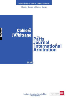 Cahiers de l'Arbitrage 01/2026