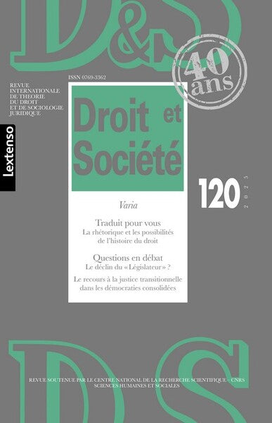 Revue Droit et Société 120/2025