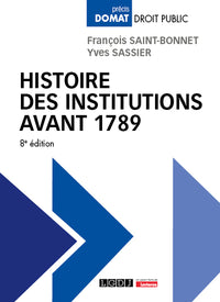 Histoire des institutions avant 1789