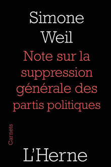 Note sur la suppression des partis politiques