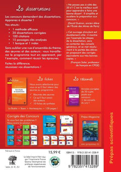 20 dissertations sur le thème de français 2016-2017 en prépa scientifique