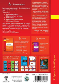 20 dissertations sur l'aventure thème français 2017-2018 prépas scientifiques