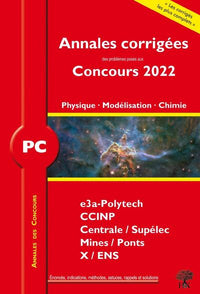 Annales des Concours 2022 – PC Physique, Modélisation et Chimie