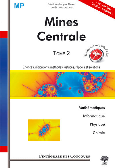 T2 intégrale mines + centrale MP mathématiques physique chimie