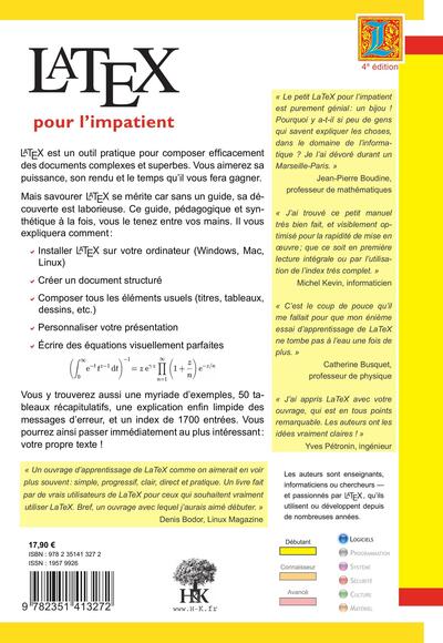 LaTeX pour l'impatient