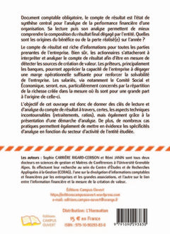 Faire parler le compte de résultat