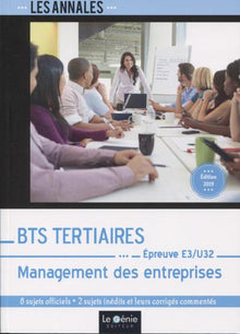 BTS Tertiaires - Management des entreprises - Edition 2019
