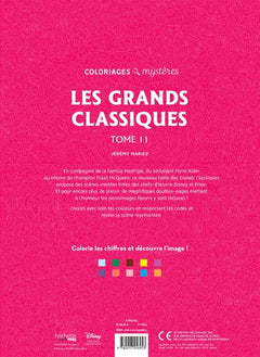 Coloriages mystères Disney - Les Grands classiques Tome 11