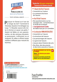 BiblioCollège Fables, livre IV, Jean de La Fontaine