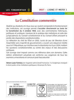 La Constitution commentée 2024-2025