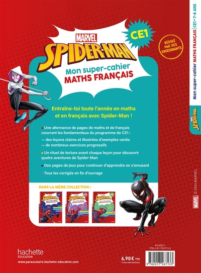 Disney - Marvel - Spider-Man - Mon super-cahier Maths Français - CE1