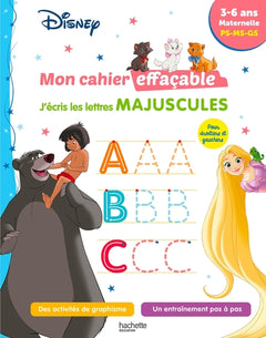 Mon cahier effaçable - J'écris les lettres majuscules
