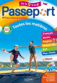 Passeport - Toutes les matières - De la 5e à la 4e - Cahier de vacances 2026