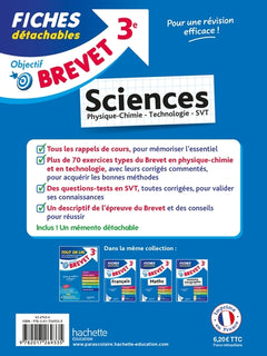 Objectif Brevet - Fiches Sciences 3e