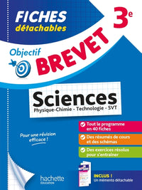 Objectif Brevet - Fiches Sciences 3e
