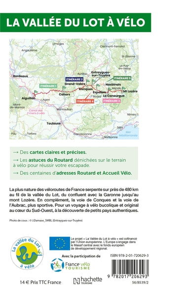 Guide du routard vallée du Lot à vélo