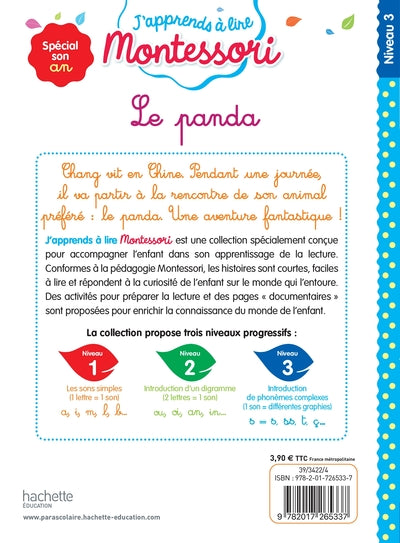 Le panda, niveau 3 - J'apprends à lire Montessori
