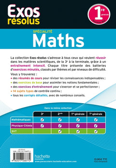 Exos résolus spécialité Maths 1re