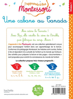 Une cabane au Canada, niveau 1 - J'apprends à lire Montessori