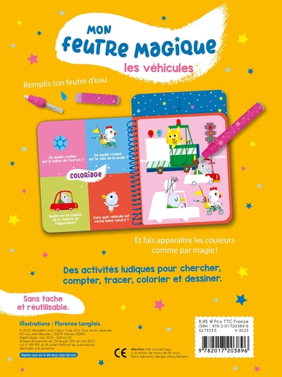 Mon feutre magique les véhicules