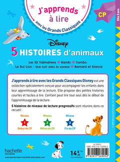 Disney - 5 histoires d'animaux CP