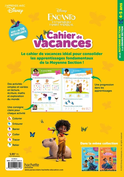 Disney - Encanto - De la Moyenne à la Grande section - Cahier de vacances 2025