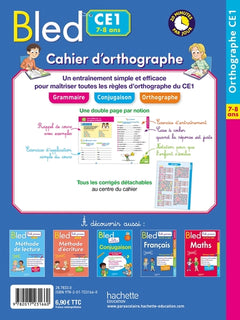 Bled Cahier d'orthographe CE1