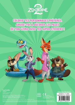 ZOOTOPIE 2 - Mes coloriages avec stickers - Disney