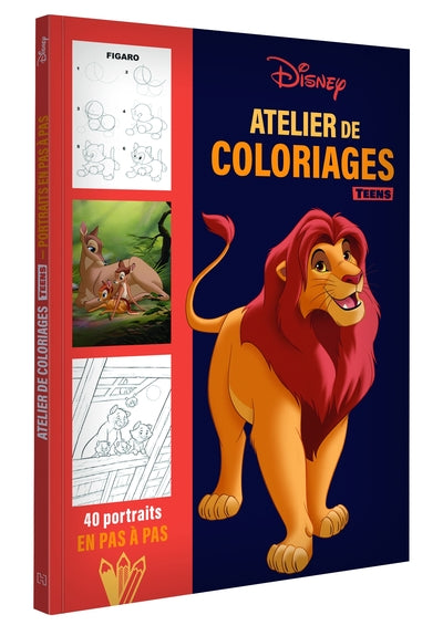 Disney Teens - Atelier de coloriages - Portraits en pas à pas